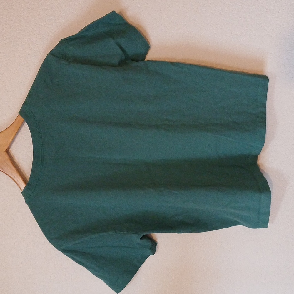 Life Is Good Green Short Sleeve Tee with Cowboy Horse Graphic - Picture 5 of 5
